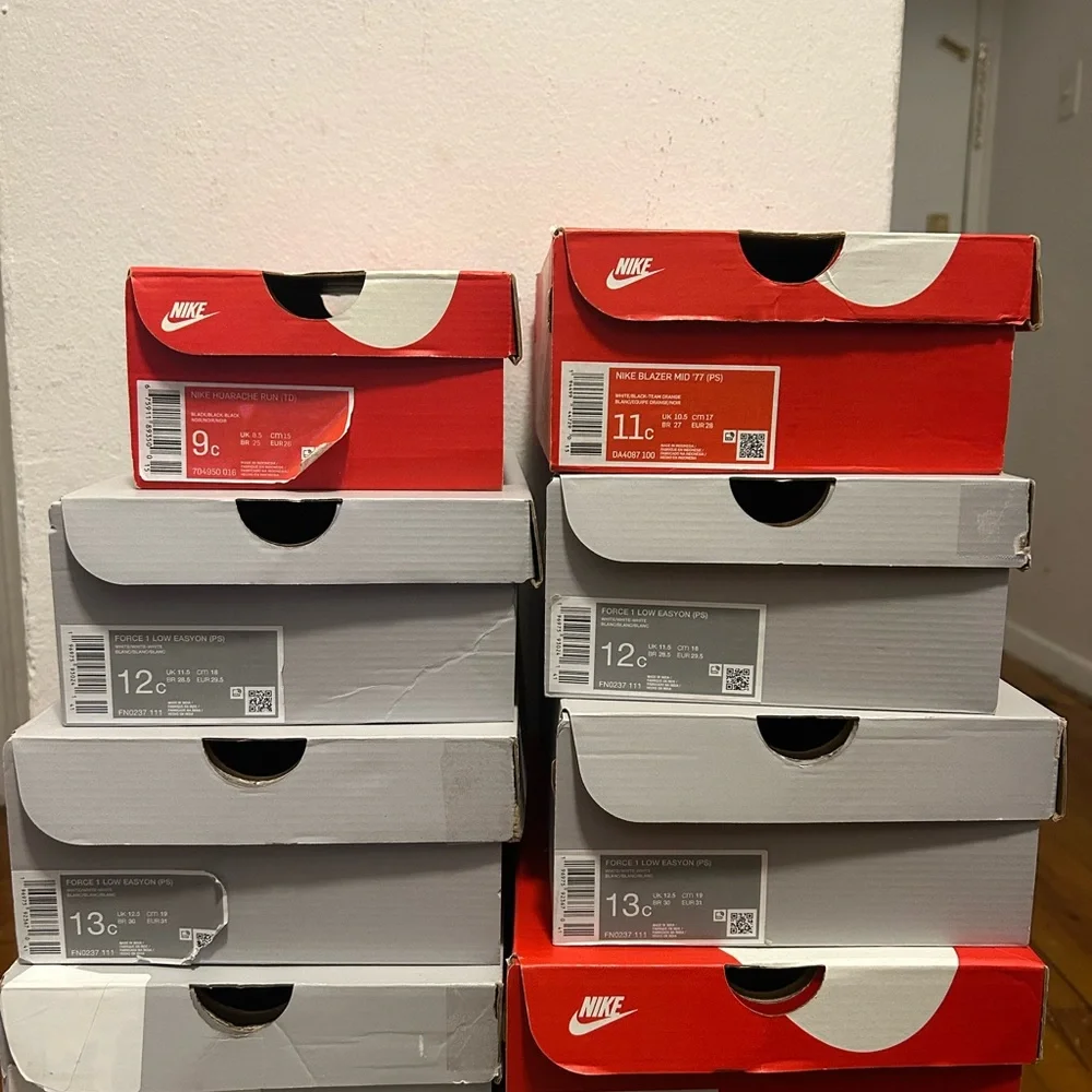 14 Nike Empty Boxes